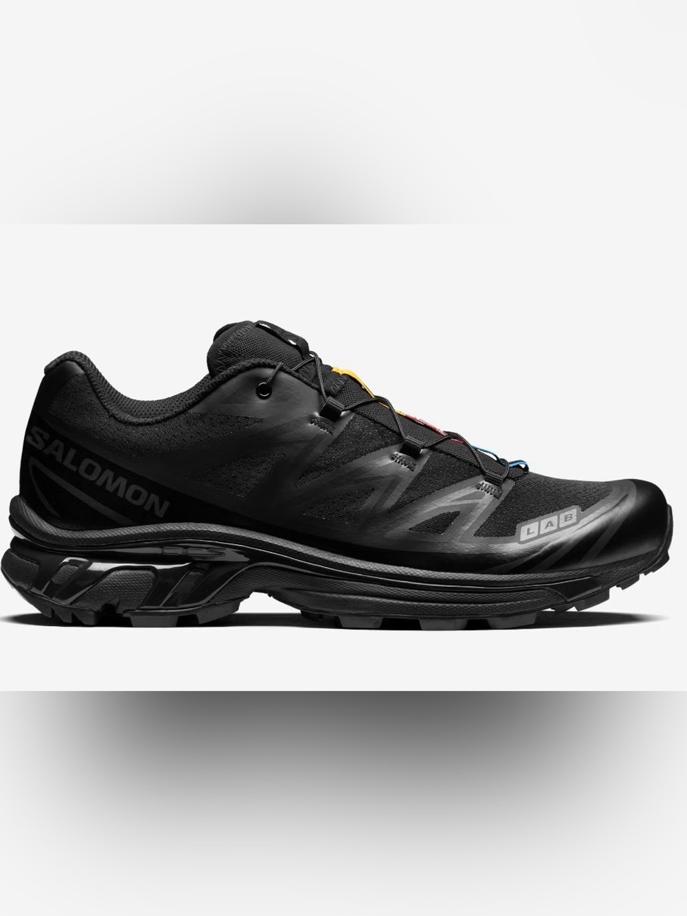 Salomon Black phantom XT-6 trail Sneaker unisex size M6/W7